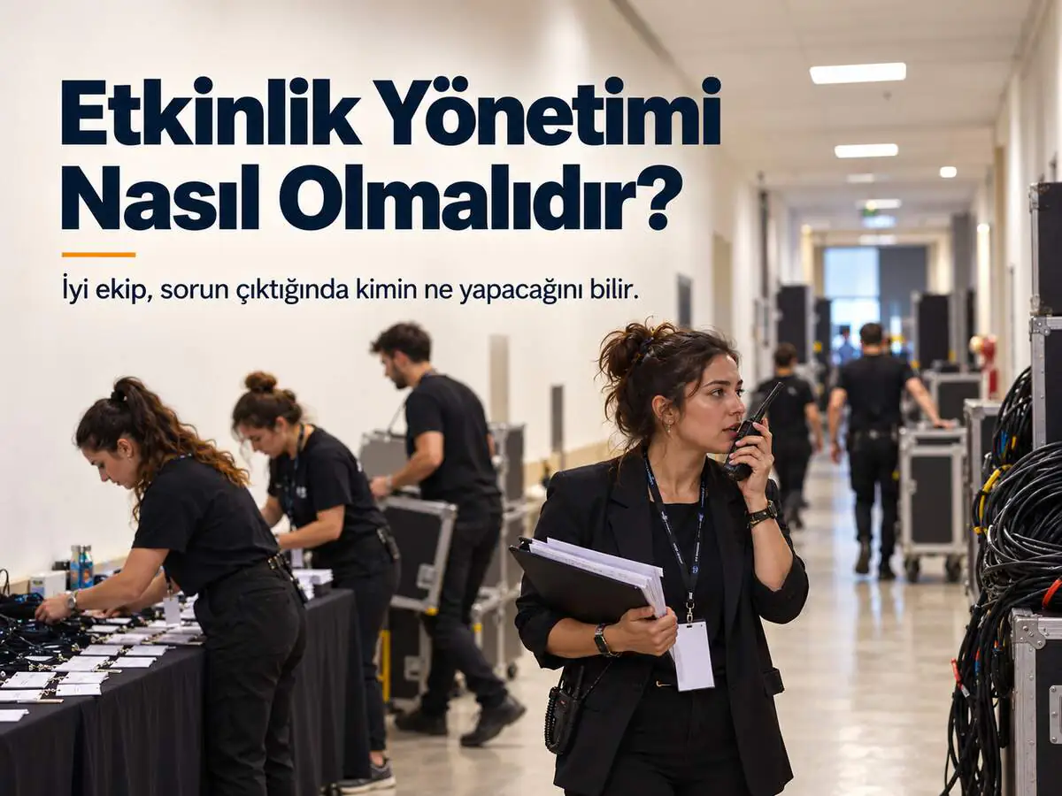 Etkinlik Yönetimi Nasıl Olmalıdır?