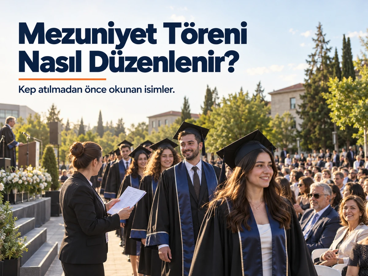 Mezuniyet Töreni Nasıl Düzenlenir? Kep Atılmadan Önce Okunan İsimler