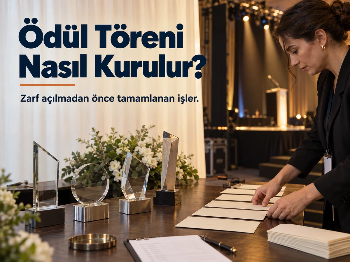 Ödül Töreni Nasıl Kurulur? Zarf Açılmadan Önce Biten İşler