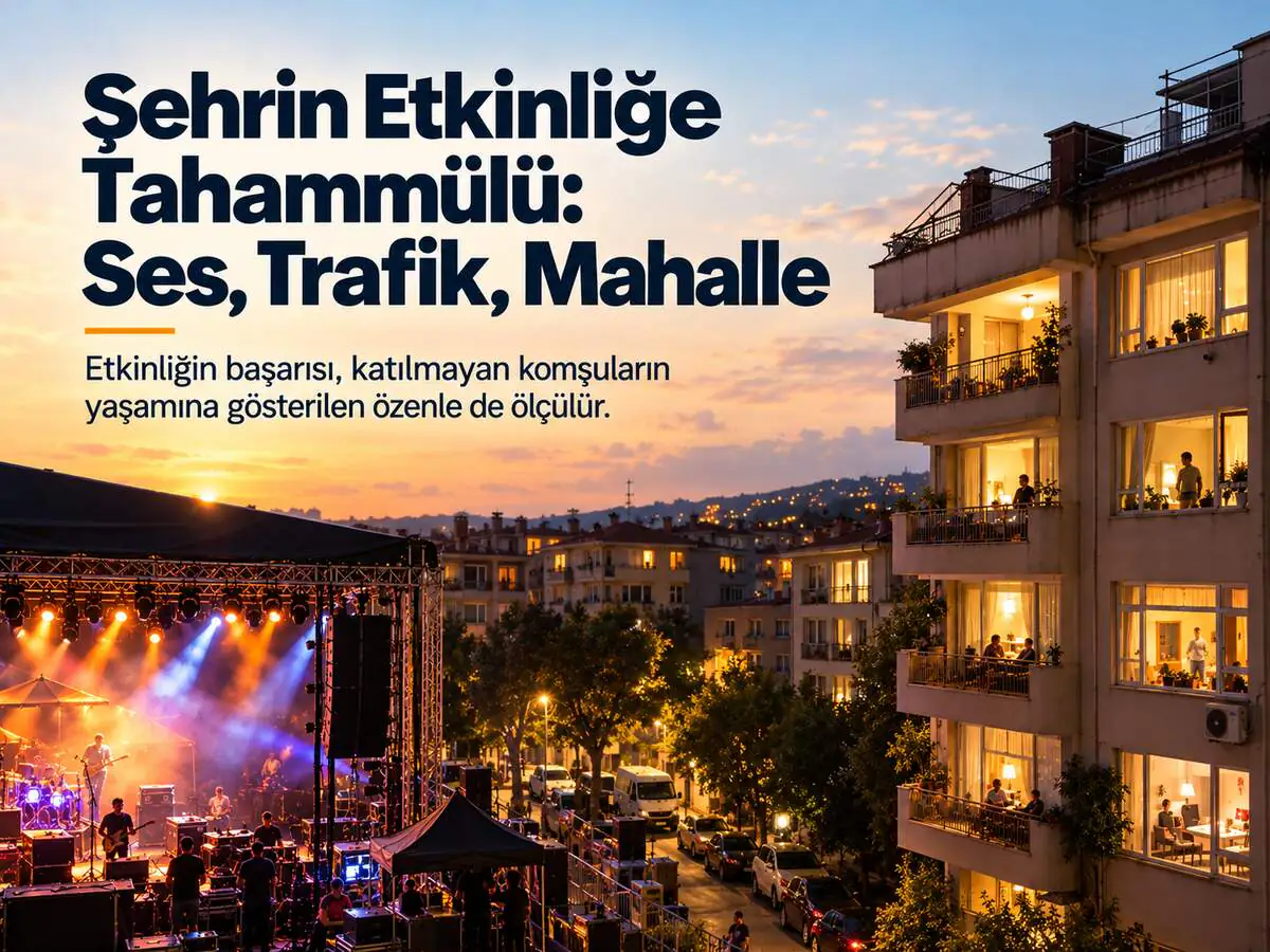 Şehrin Etkinliğe Tahammülü: Ses, Trafik, Mahalle